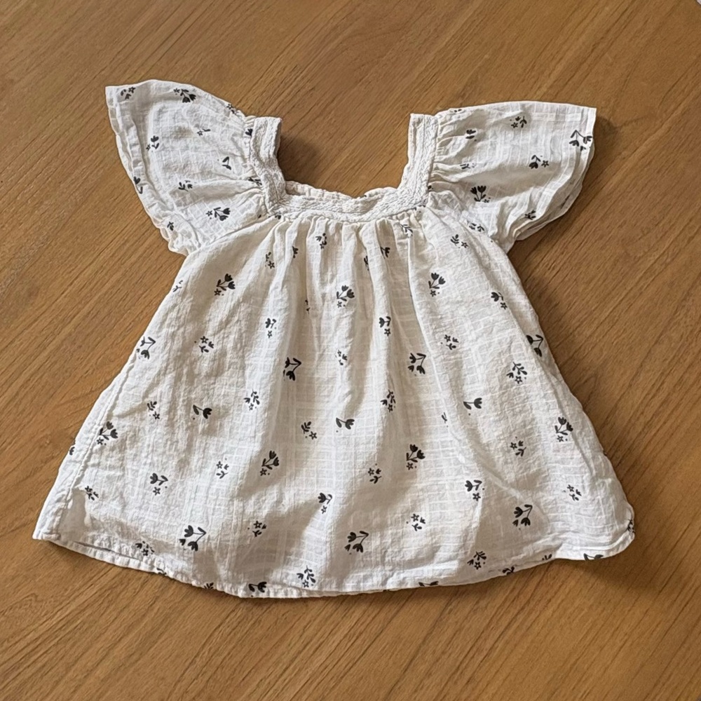 Cat & Jack White Floral Kids Top